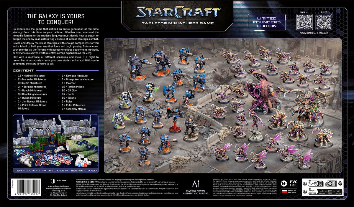 StarCraft: Terran Vs Zerg - Founders Edition Two Player Starter Set