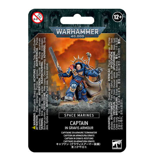 Warhammer 40,000: Space Marines - Captain In Gravis Armour 48-70